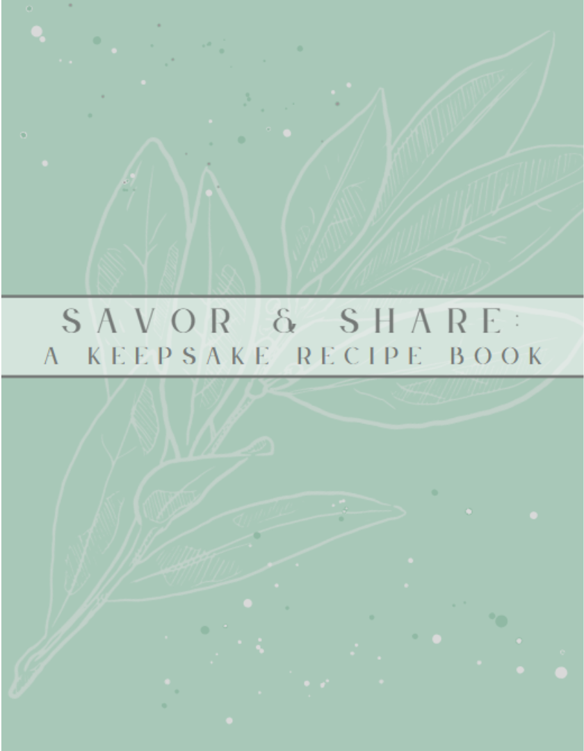 Savor & Share: Printable Blank Recipe Book (US Letter 8.5×11) + FREE Meal Planner