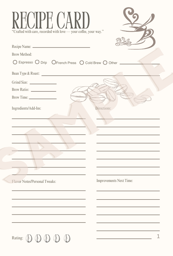 Coffee Creations: A Recipe Journal for Every Cup image 5