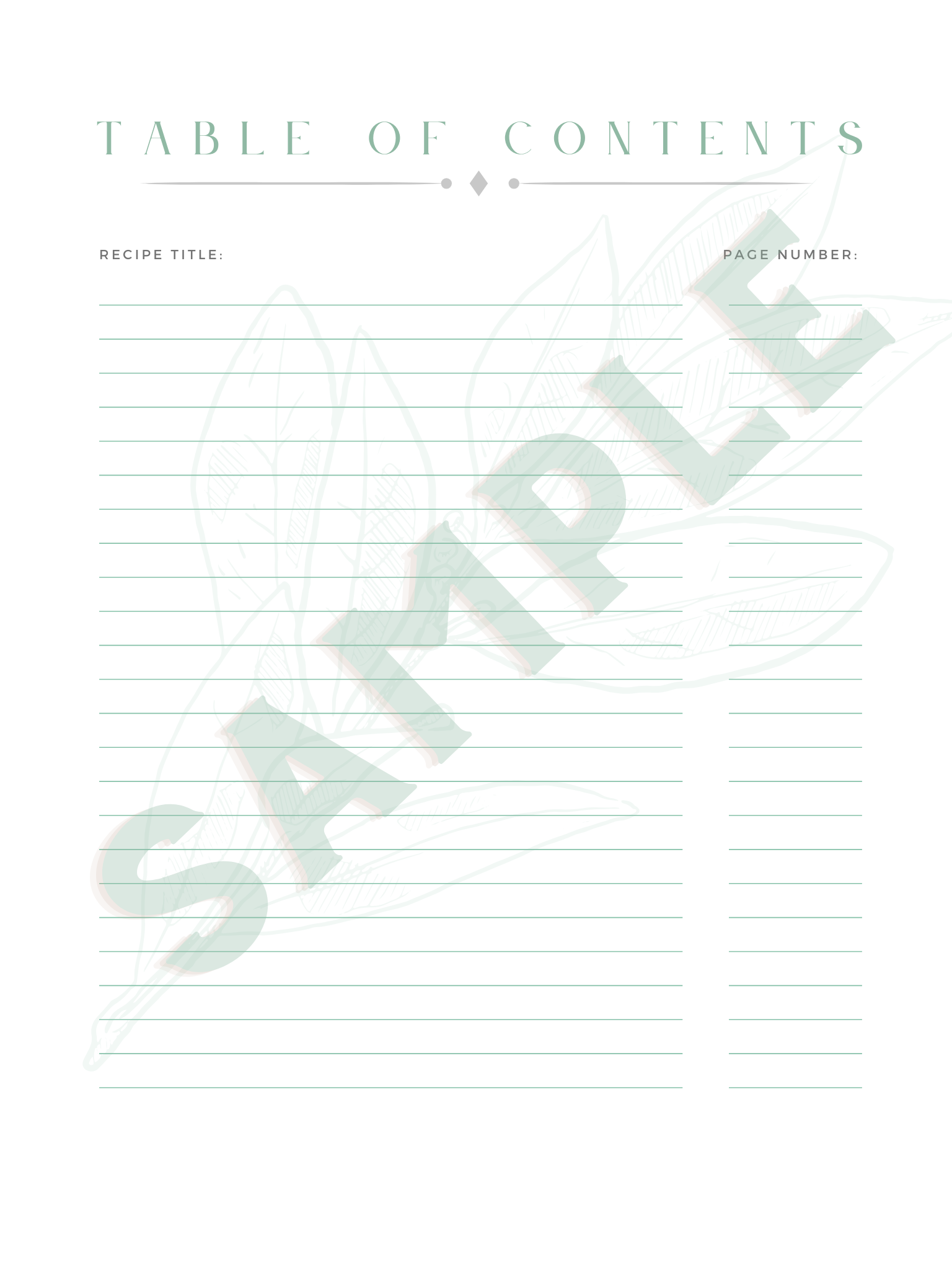 Savor & Share: Printable Blank Recipe Book (US Letter 8.5×11) + FREE Meal Planner
