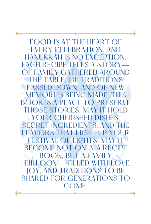 Recipes of Light: A Hanukkah Keepsake image 2