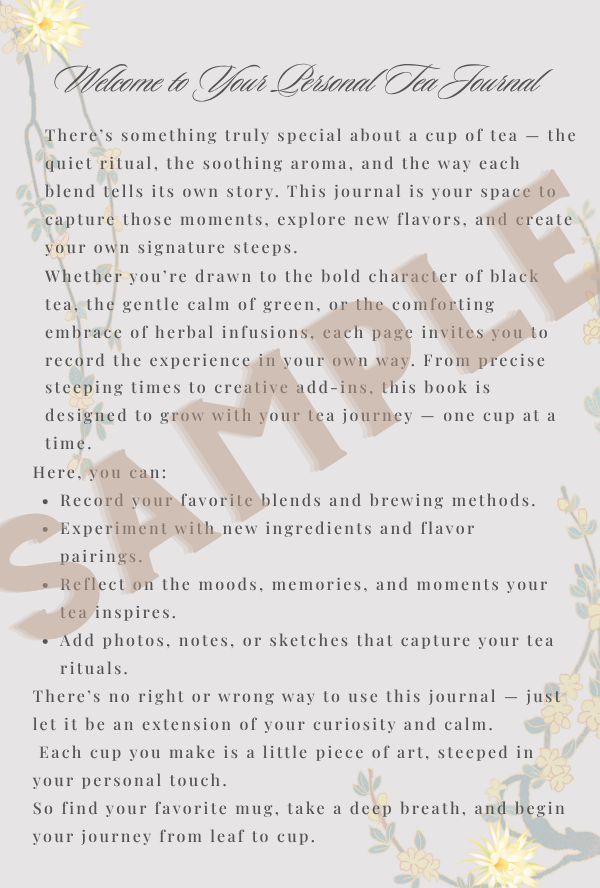 Steep & Savor: The Tea Recipe Journal image 2