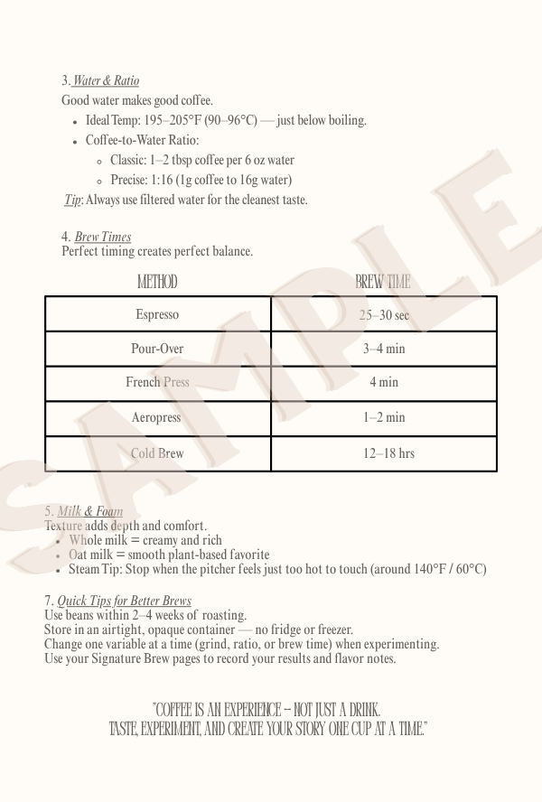 Coffee Creations: A Recipe Journal for Every Cup image 3