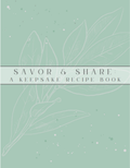 Savor & Share – A4 Printable Recipe Book (International Size, Not US Letter) + FREE Meal Planner