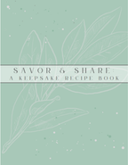 Savor & Share – A4 Printable Recipe Book (International Size, Not US Letter) + FREE Meal Planner
