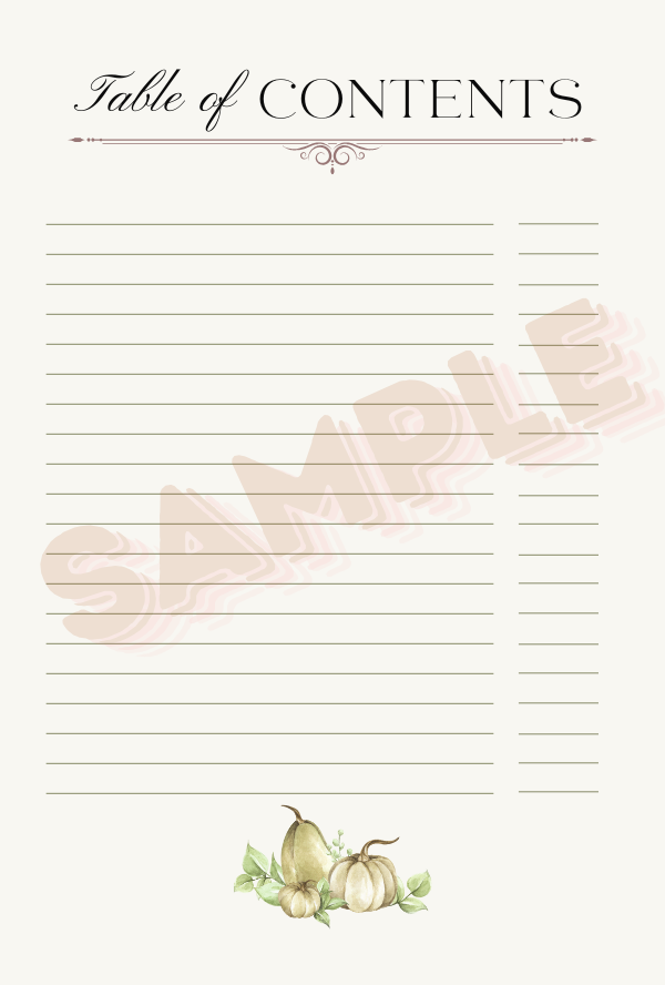 Harvest Recipe Journal: A Blank Seasonal Cookbook to Capture Your Kitchen Creations image 4