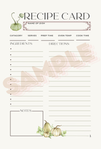 Harvest Recipe Journal: A Blank Seasonal Cookbook to Capture Your Kitchen Creations image 6
