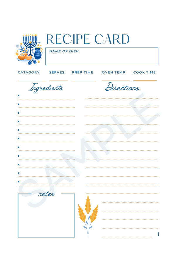 Recipes of Light: A Hanukkah Keepsake image 3