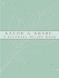Savor & Share: Printable Blank Recipe Book (US Letter 8.5×11) + FREE Meal Planner