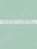 Savor & Share: Printable Blank Recipe Book (US Letter 8.5×11) + FREE Meal Planner
